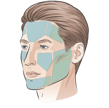 남성과 여성의 얼굴 구조에 따른 설계-남성